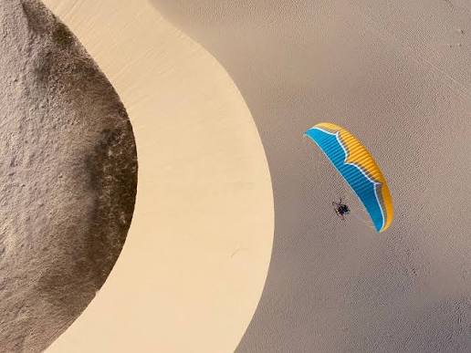 paragliding over the dunes and lagoons of Atins Brazil Local Secrets XP